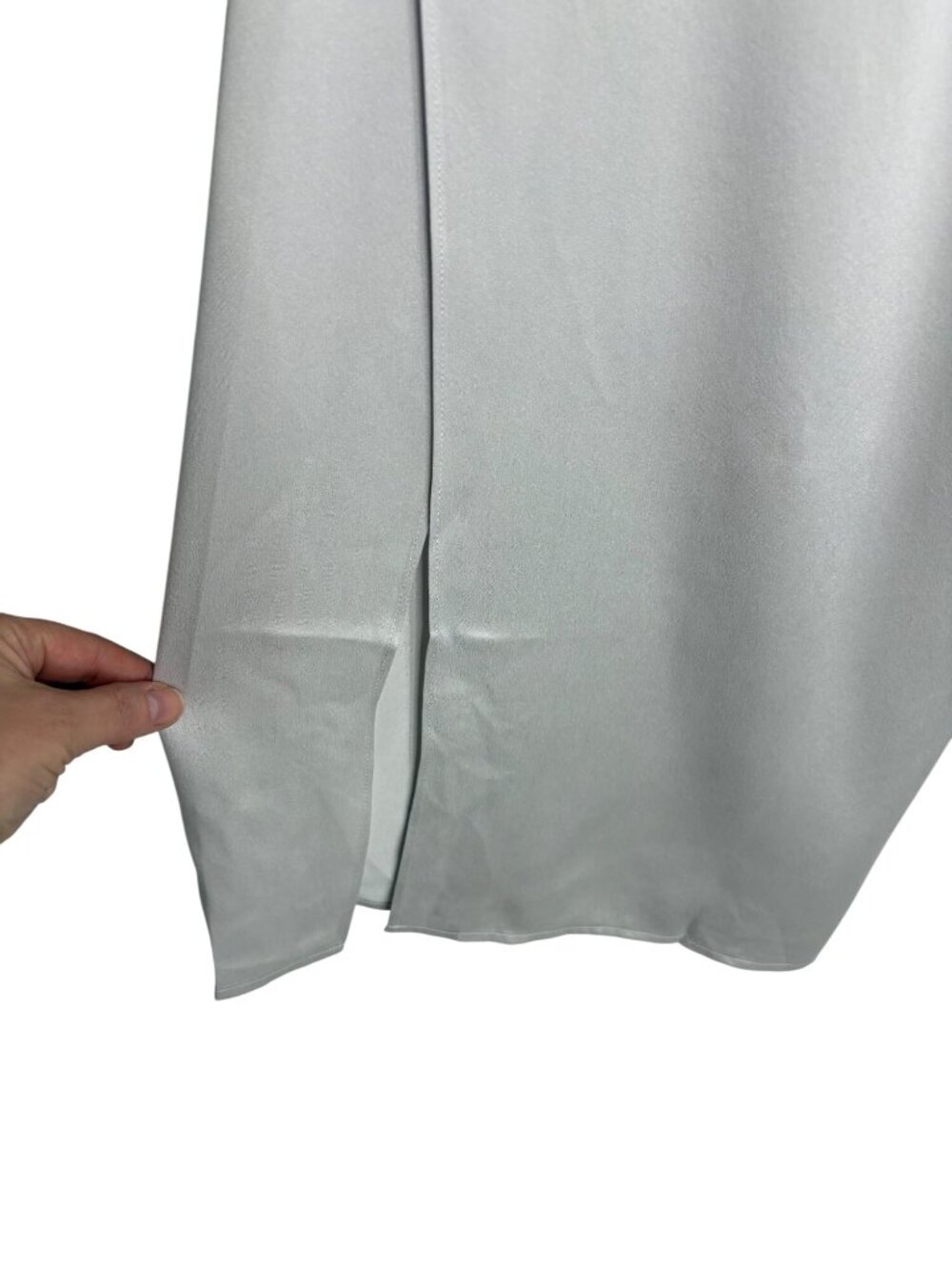 Lunya High Waist Washable Silk Pajama Pants Light Grey-sz Large - Picture 9 of 9